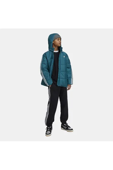 Boy's adidas Originals Junior Adicolor Padded Jacket in Turquoise