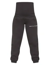 Maternity Black Embroidered Pretty Little Mama Joggers - 4