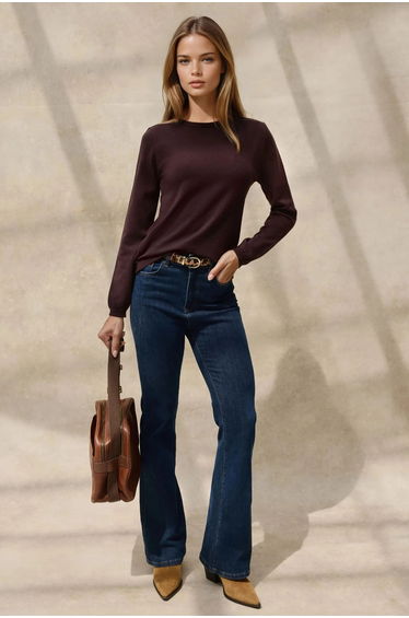Crew Neck Basic Sweater