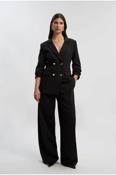 بليزر إستريتش بأزرار مزدوجة - للمقاسات الصغيرة