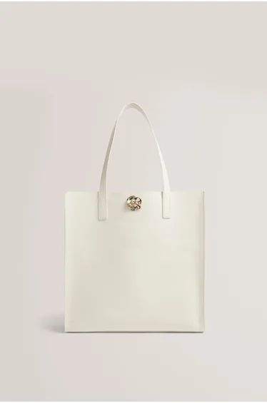 حقيبة توت كبيرة - كريمي