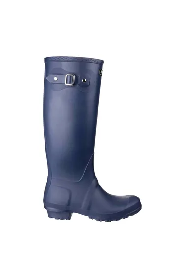 Cotswold Sandringham Buckle-Up Womens Wellington Boots - Navy