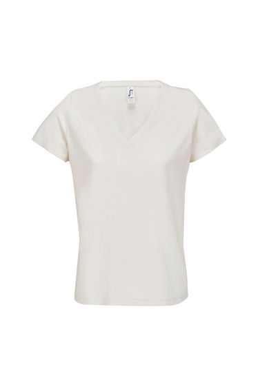 SOLS Womens/Ladies Regent V Neck T-Shirt - Off White