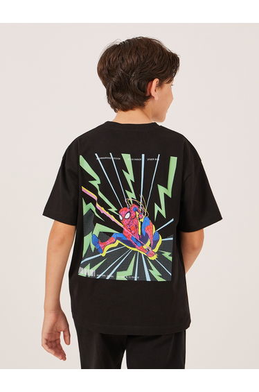 Spider Man Character Printed Short Sleeve T-Shirt