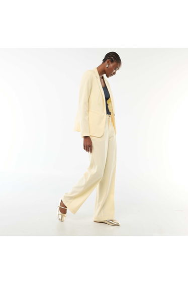 Long-sleeved tailored jacket BEIGE