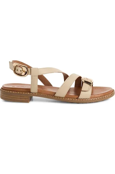 Leather Flat Sandals