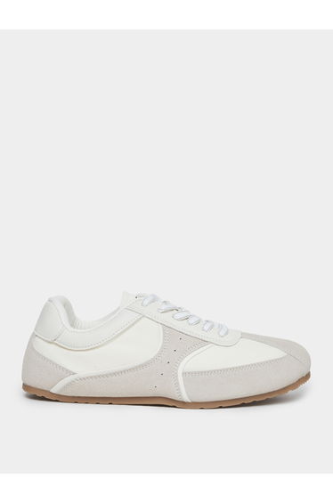 Dual Tone Lace Up Sneakers