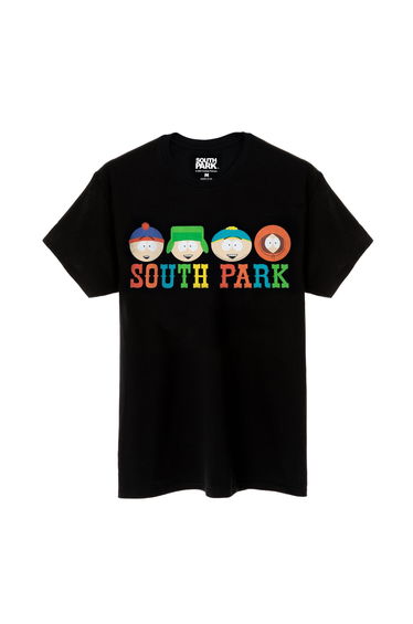 South Park Mens Character T-Shirt - Black