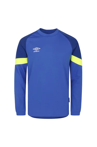 تيشيرت جيرسية ولادي بأكمام طويلة أزرق