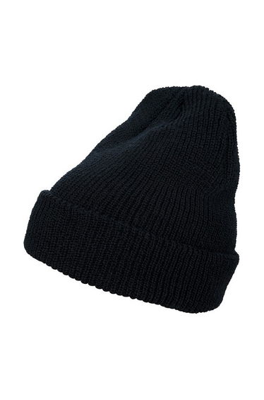 Flexfit Unisex Adult Knitted Long Beanie - Black