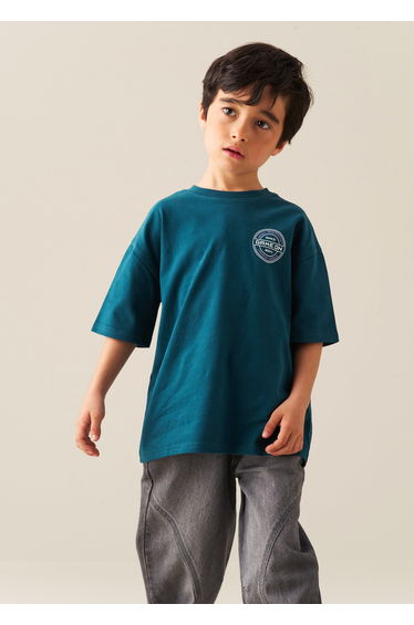 Josiah Back Graphic T-Shirt - Teal