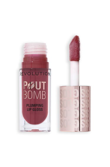 Revolution Pout Bomb Plumping Gloss Wild Mauve Pink