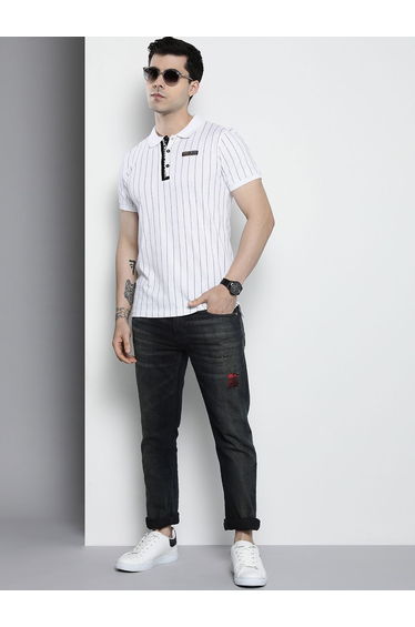 Men Mid Rise Whisker Slim Fit Jeans