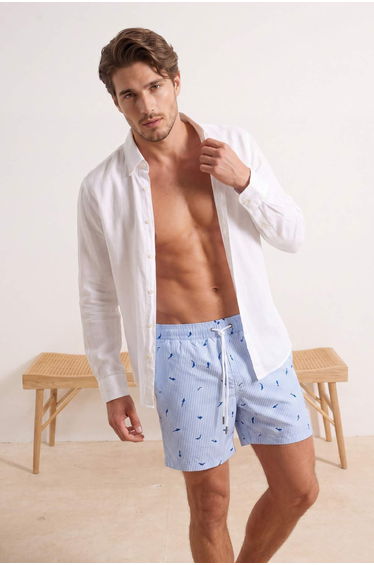 Blue Men's Swim Shorts