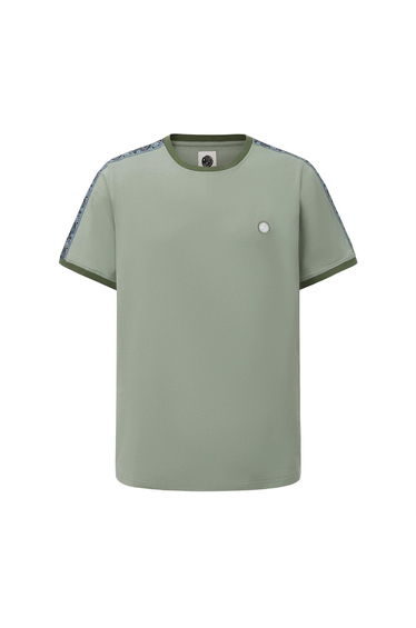 Pretty Green Mens Paisley Logo T-Shirt - Light Green