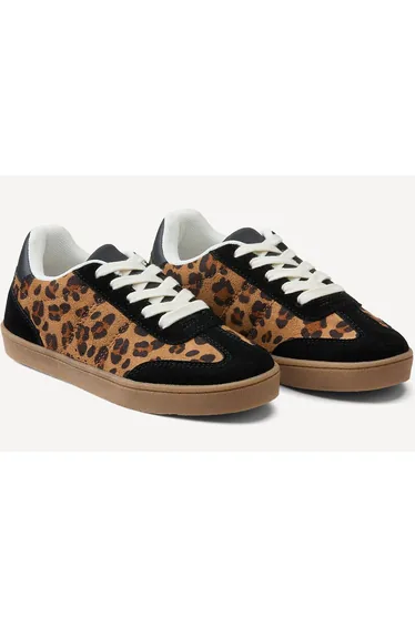Kids Retro Dual Fabric Trainers