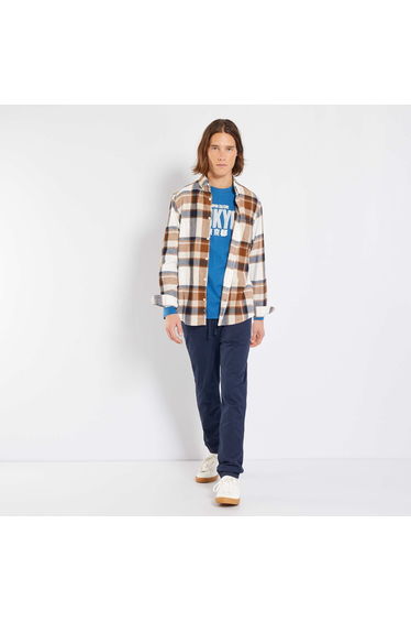 Jogger-style trousers blue