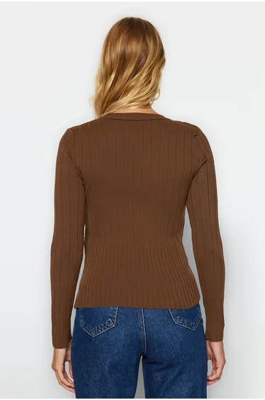 Sweater - Brown - Slim fit