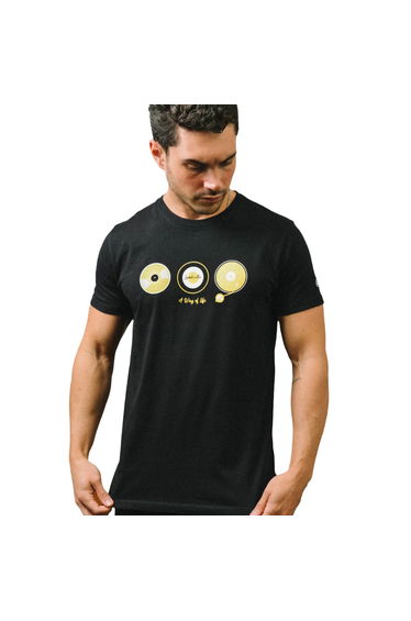 Lambretta Mens A Way Of Life Vinyl Record T-Shirt - Black