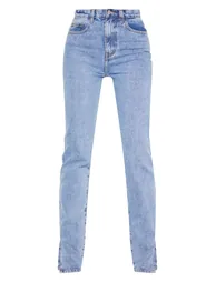 Tall Mid Wash  Split Hem Jeans - 2