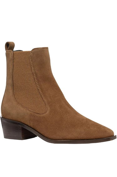 Geox Womens/Ladies Leather Ankle Boots - Mud