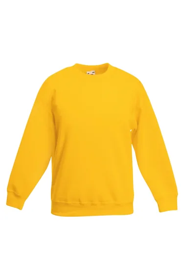Fruit Of The Loom Kids Unisex Premium 70/30 Sweatshirt - Sunflower