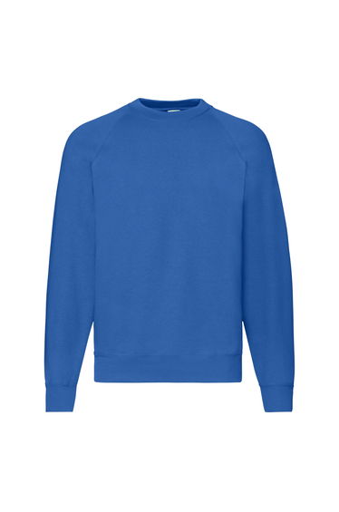 Fruit of the Loom Mens Classic Raglan Sweatshirt - Royal Blue