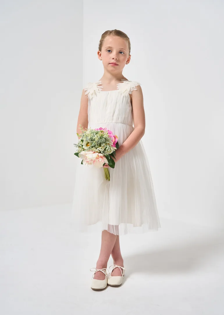 Angel & Rocket White Shoulder Dress