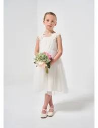 Angel & Rocket White Shoulder Dress