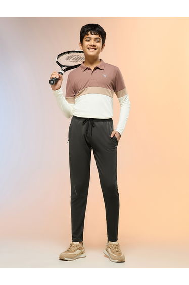 Boys Slim Fit Sports Track Pants with TECHNO GUARD