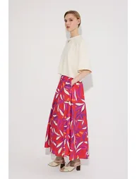 فستان توشيه بريفيه متعدد الالوان ماكسي على شكل حرف A - 2