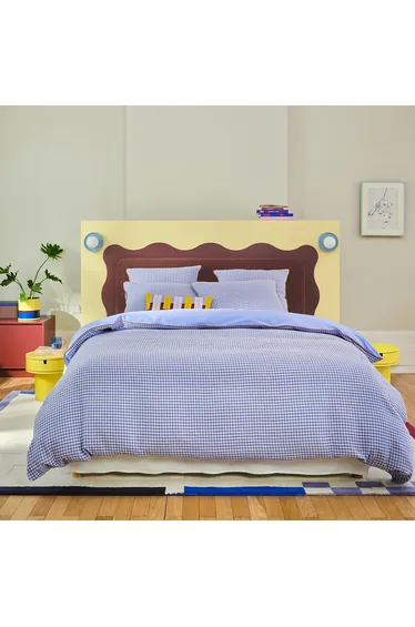 Ninon Duvet Cover in Washed Cotton/Cotton Muslin