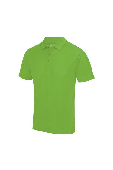 AWDis Just Cool Mens Plain Sports Polo Shirt - Lime Green