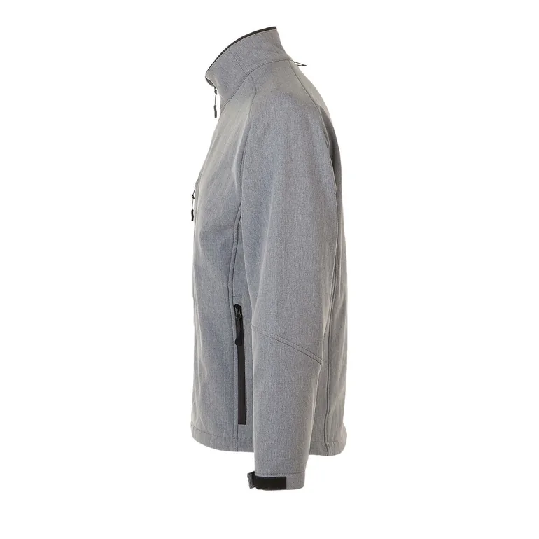 SOLS Mens Relax Soft Shell Jacket (Breathable, Windproof And Water Resistant) - Grey Marl - 2