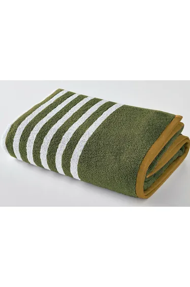 Scenario Striped Terry Cotton Bath Towel