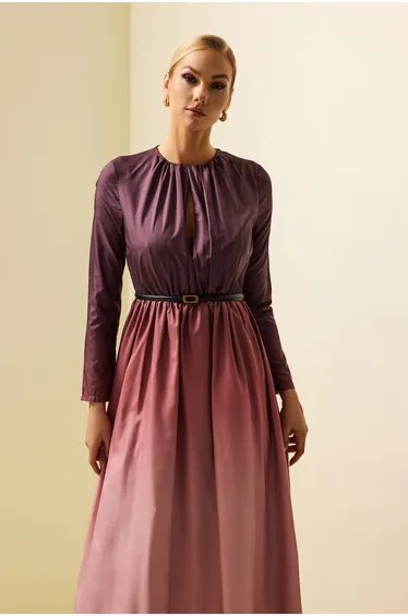 Charlotte Leather Metal Button Belt