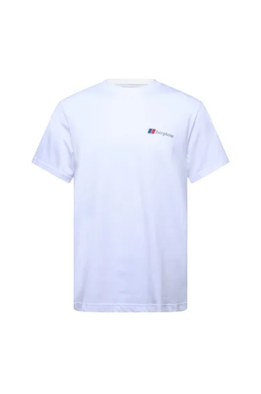 تيشيرت بيرغوس أبيض بأكمام متوسطة الطول