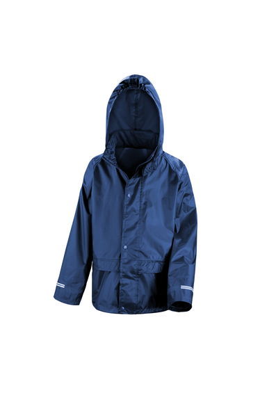 Result Childrens/Kids Core Junior Stormdri Rain Over Jacket - Navy Blue