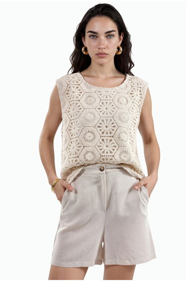 MSN Cotton Linen Viscose Two-Piece Coord