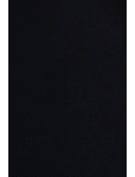 فستان ماكسي بأكمام بطيات بياقة V بظهر منسدل - أسود - 4