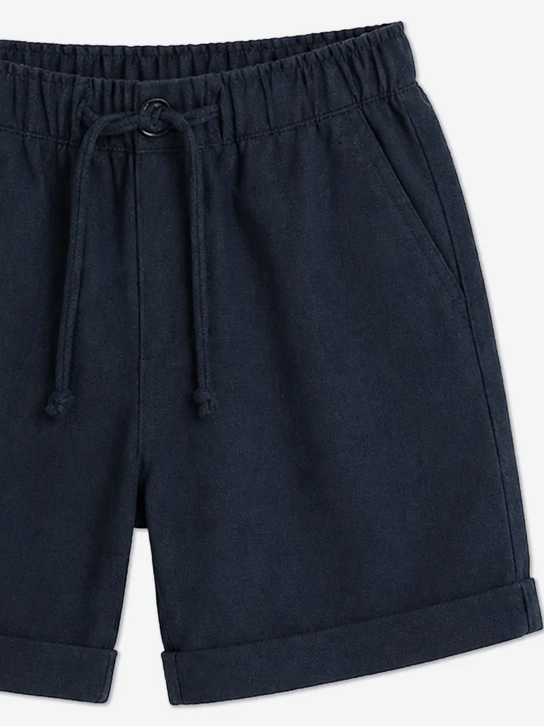 Bel-Air Boys Cotton Shorts in Navy - 1