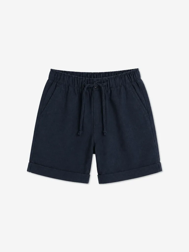 Bel-Air Boys Cotton Shorts in Navy - 2
