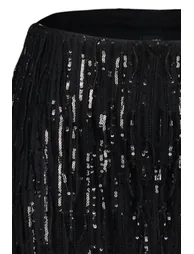 Black Sequined Skirt - 8