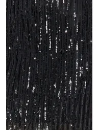 Black Sequined Skirt - 5