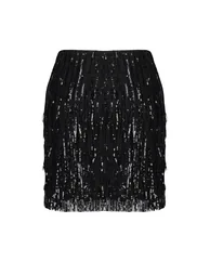 Black Sequined Skirt - 7
