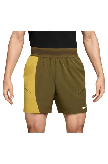 Nike Mens Slam Tennis Shorts - Olive Green