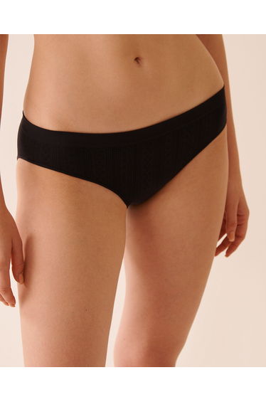 Seamless Fabric Pointelle Bikini Panty