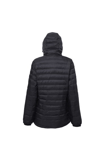 2786 Mens Hooded Water & Wind Resistant Padded Jacket - Black/Red product thumbnail 2