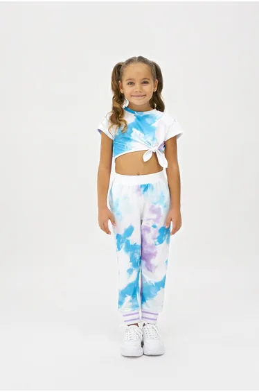 Girl's Tie-Dye Patterned Sweatpants