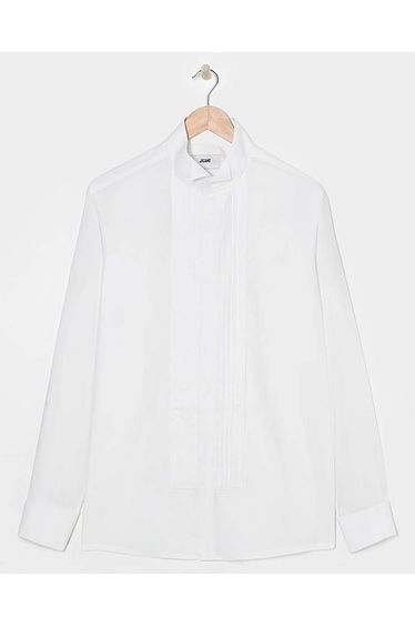 White Poplin Dinner Shirt